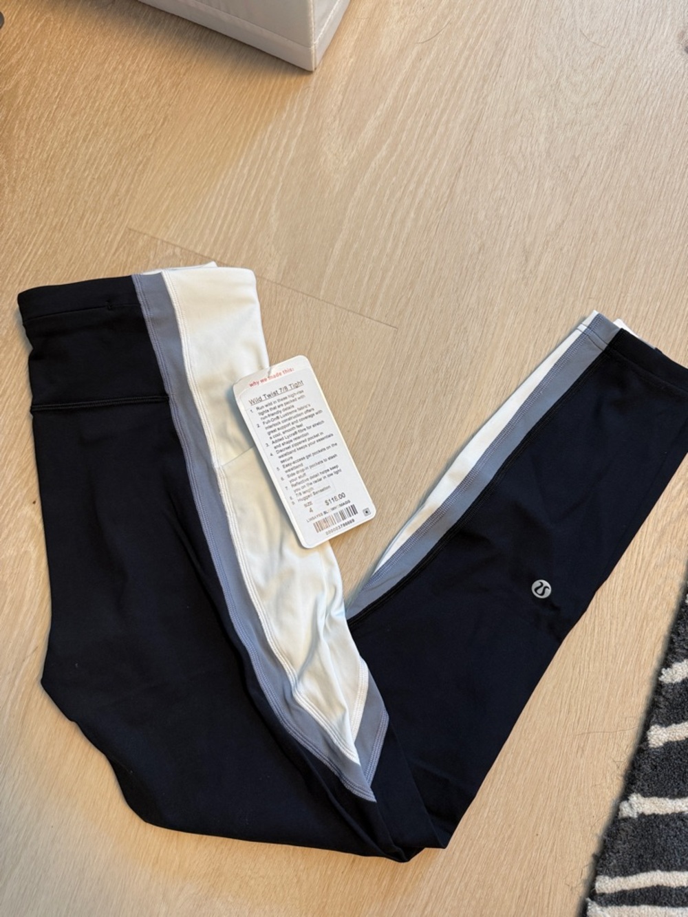 lululemon athletica women  Black / White Athletic Leggings